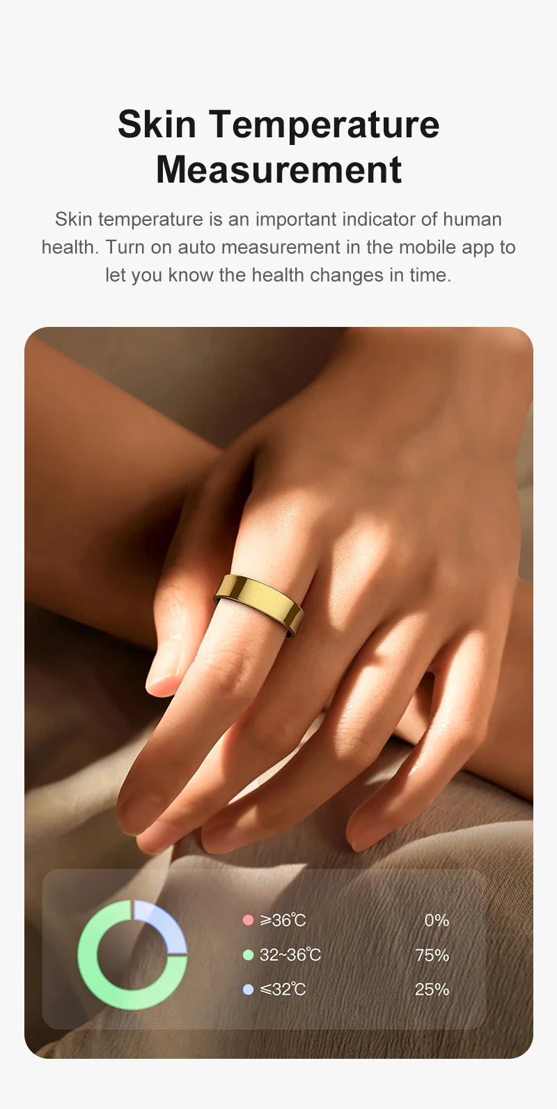 Smarter Ring für Herren