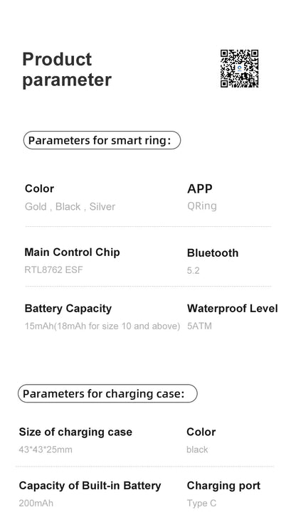 Smarter Ring für Herren